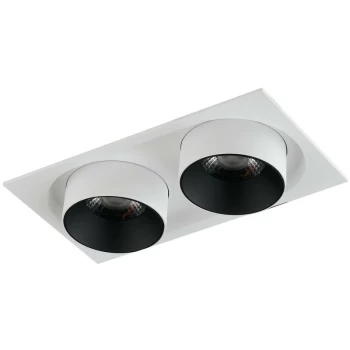 Image of Fan Europe Lighting - Fan Europe Outsider - Integrated LED Adjustable Twin Recessed downlight, White, 4000K