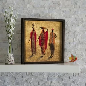 Image of KZM422 Multicolor Decorative Framed MDF Painting