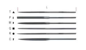 Image of Beta Tools 1720D/C 1x Diamond Needle File 160mm Blade Type 017200112