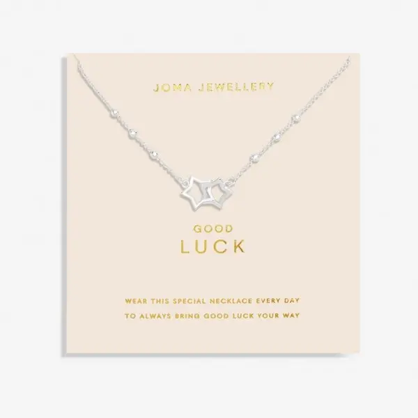 Image of Forever Yours Good Luck Silver Plated 46cm + 5cm Necklace 6717