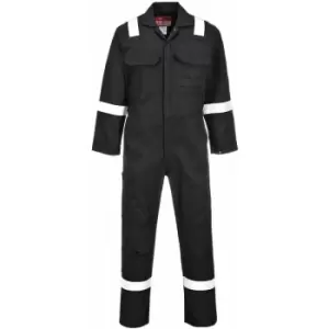 Image of Portwest BIZ5 - Bizweld Iona Welders Overall Boiler Suit BLACK S - Black