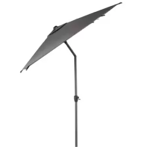 Image of Outsunny 3 x 2m Garden Parasol Patio Sun Umbrella Canopy Rectangular Sun Shade Aluminium Crank Tilt Mechanism, Dark Grey