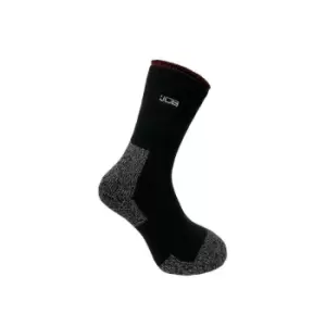 Image of JCB (JCBX105) ThermaSocks 1 Pair Size 9-12 Black/Red/Grey