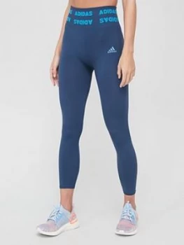 Image of Adidas Aeroknit 7/8 Leggings - Navy