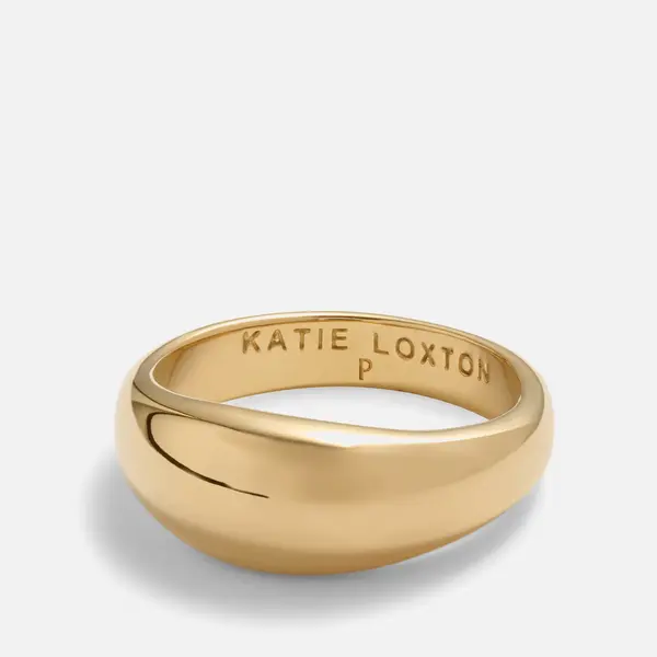 Image of Katie Loxton Womens Aura Dome Ring - Gold - P/Large