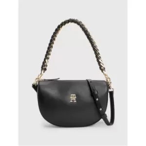 Image of Tommy Hilfiger Th Feminine Half Moon Crossover - Black
