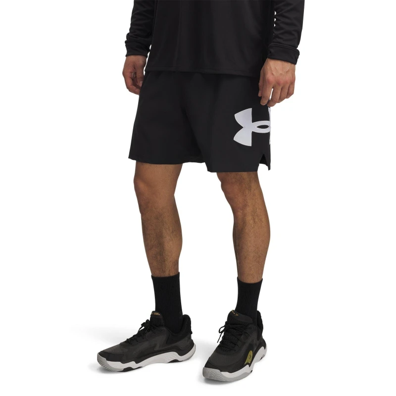 Image of Under Armour Mens Woven Basketball Shorts Basketball Shorts M Black 63716603390