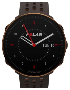 Image of Polar Vantage M2 Brown Silicone Strap Copper Case Watch