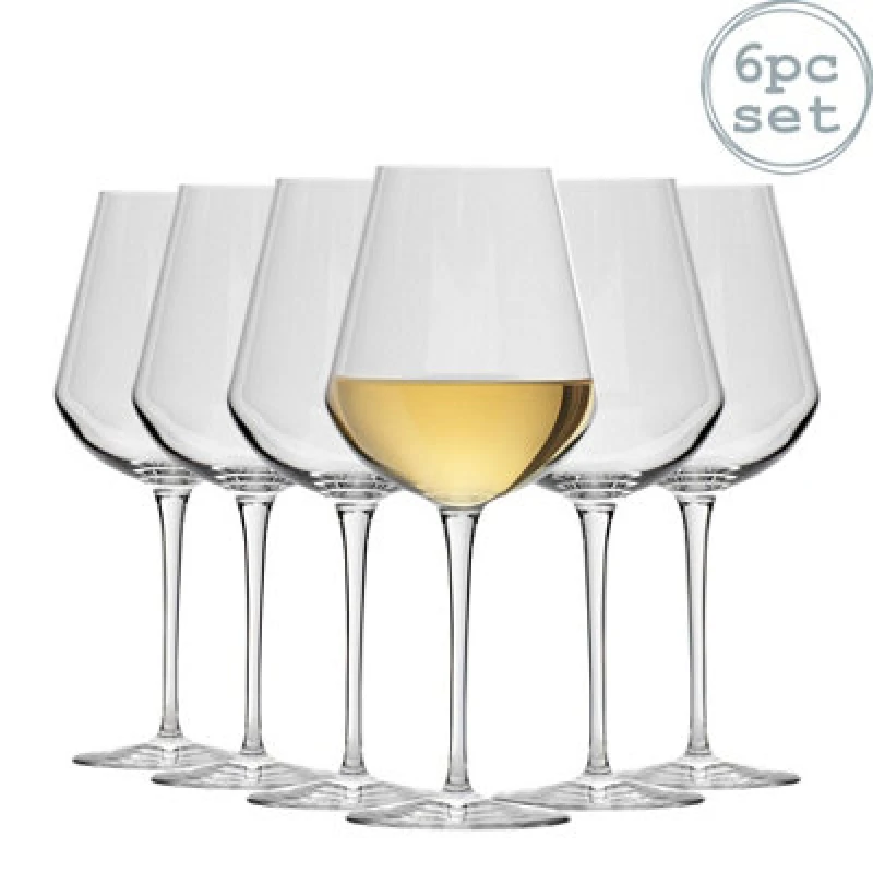 Image of Bormioli Rocco Inalto Uno White Wine Glasses - 380ml - Pack of 6 Clear