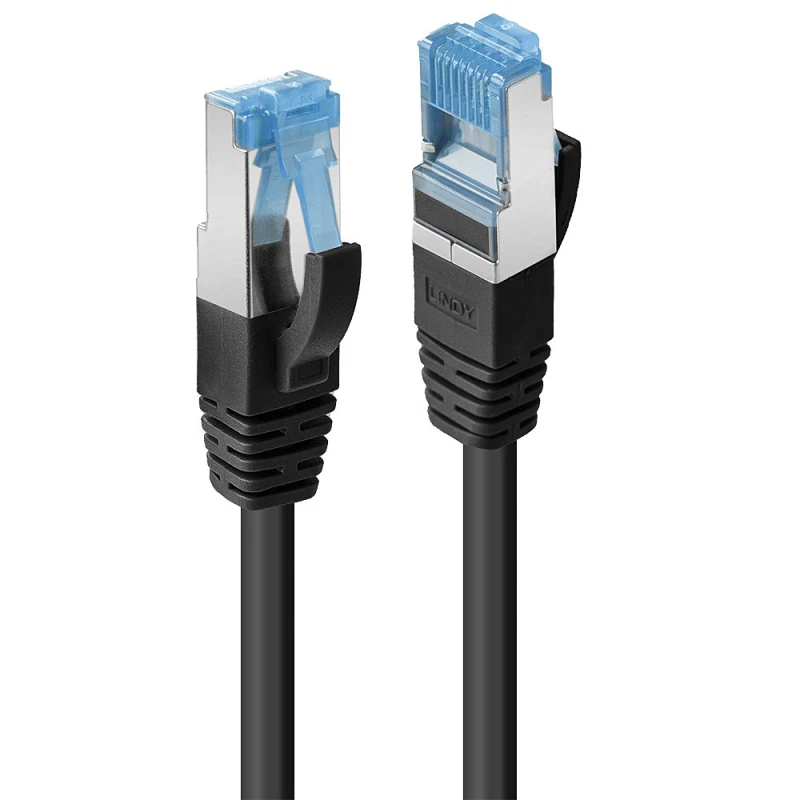 Image of Lindy 47179 networking cable Black 2m Cat6a S/FTP (S-STP)