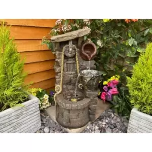 Image of Tranquility Water Features - Rustic Jug Solar Powered Water Feature
