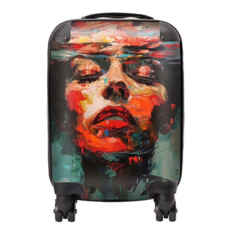 Image of Warren Reed Designer Tranquil Immersion Suitcase - Small