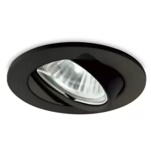 Image of Indoor Recessed Downlight Lamp 1 Light Black, GU10 - Ideal Lux