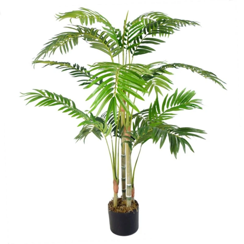 Image of Leaf Design 120cm Leaf Large Realistic Artificial Palm Tree