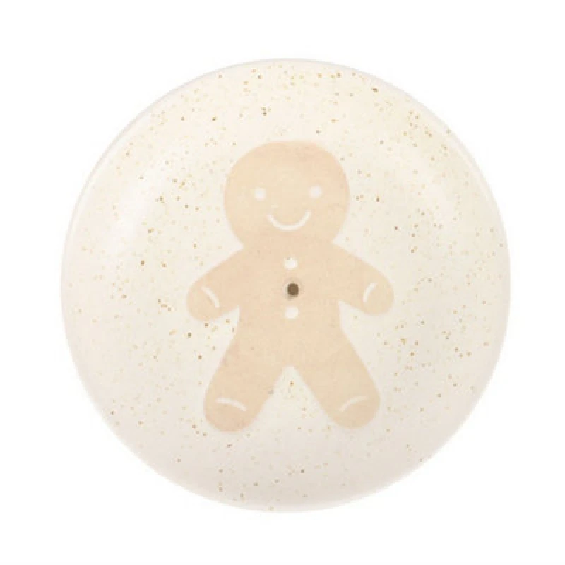 Image of Something Different Something Different Gingerbread Man Incense Stick Holder in Off White Off White One Size Unisex 5063574125857