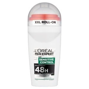 Image of LOreal Men Expert Sensitive Control Roll-On Deodorant 50ml