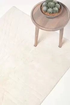 Image of Cotton Tufted Rug Union Jack Plain Embossed Mat