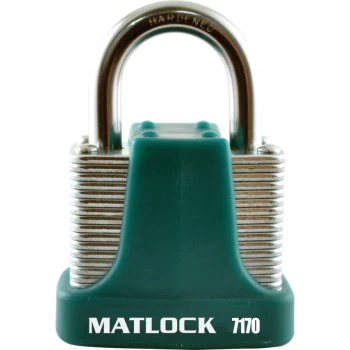 Image of Strong Green Steel Keyed Alike Padlock - 40MM