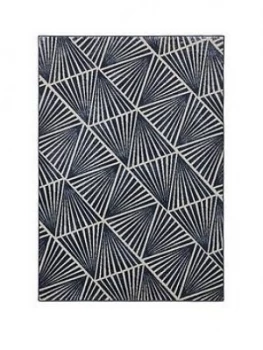 Image of Midnight Rose Triangles Rug