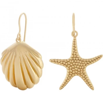 Image of Olivia Burton Under The Sea Under the Sea Shell & Starfish Gold Sleeper
