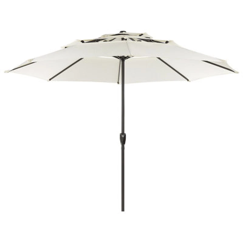 Image of Beliani Market Parasol 285cm Bibione Light Beige