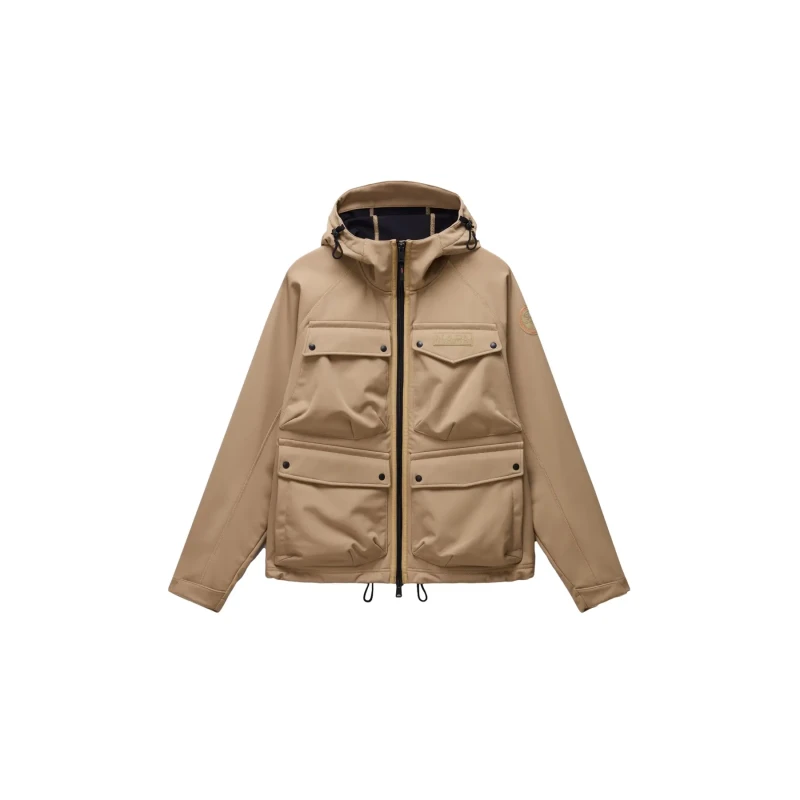Image of Waterproof jacket Napapijri Rivalto Beige Male S