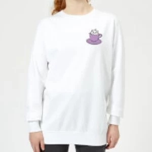 Image of Disney Aristocats Marie Teacup Womens Sweatshirt - White
