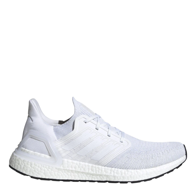 Image of Adidas Ultraboost 20 Mens Running Shoes Road Boys Wht/Blk male 4 (36.5)