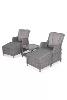 Image of Amir Royalcraft Paris Deluxe Gas Reclining Relaxer Set - Garden & Outdoor