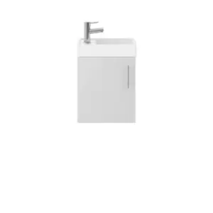 Image of Nuie Vault 400mm Wall Hung Cabinet & Basin - Gloss Grey Mist
