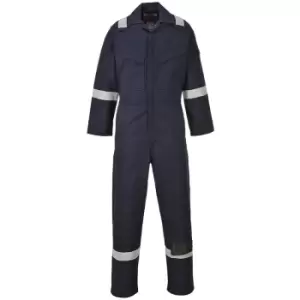 Image of Portwest FR50 Navy Sz 3XL Tall Flame Resistant Anti-Static Boiler Suit Coverall Overall
