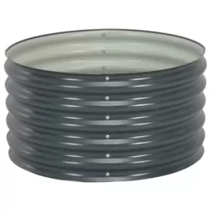 Image of Vidaxl Garden Raised Bed 80x80x44cm Galvanised Steel Grey