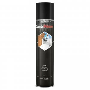 Image of Rust Oleum CombiPrimer Anti Rust Metal Primer Spray Paint Grey 400ml