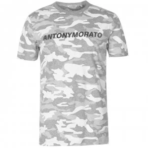 Image of Antony Morato Camo T Shirt - Grey 9013