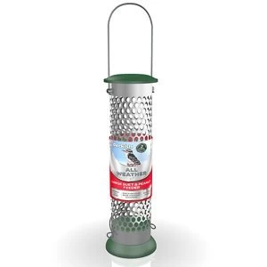 Image of Peckish Stainless steel Suet & peanut All weather Bird feeder 0.7L