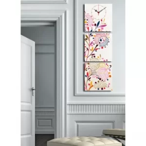 Image of 3P2828CS-14 Multicolor Decorative Canvas Wall Clock (3 Pieces)