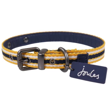 Image of Joules Navy Coastal Dog Collar Small
