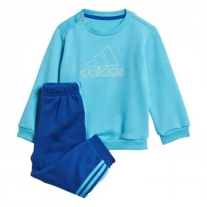 Image of adidas Kids Must Haves Logo Fleece Jogger - Bright Blue