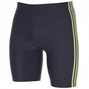 Image of adidas Mens Primeblue 3-Stripes Swim Jammer - Legend Ink