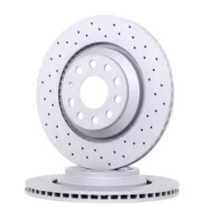 Image of ZIMMERMANN Brake disc VW,AUDI,SKODA 100.3309.52 1K0615601N,5Q0615601E,1K0615601N Brake rotor,Brake discs,Brake rotors 5Q0615601E