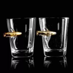 Image of Bullet Shot Crystal Spirit Glasses - Pack of 2 by Bar Bespoke