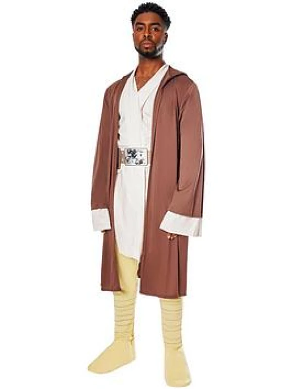 Image of Official Rubies R820949STD Mens Jedi Hooded Robe Standard Adult Costumes Star Wars