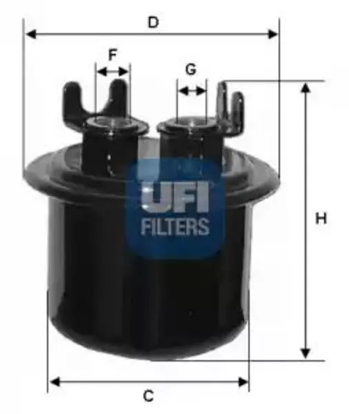 Image of UFI 31.539.00 Fuel Filter Petrol