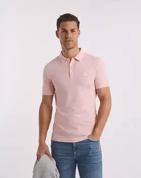 Image of BOSS Light Pink Slim Fit Polo