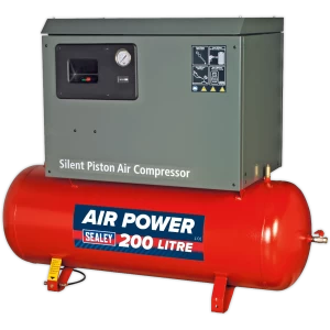 Image of Sealey SAC2203BLN Air Compressor 200 Litre 240v