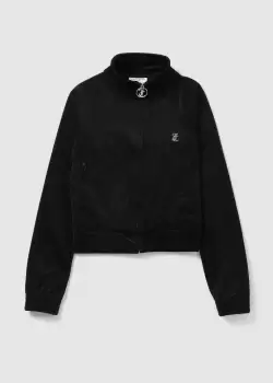 Image of Juicy Couture Womens Tanya Track Top With Diamonte In Black