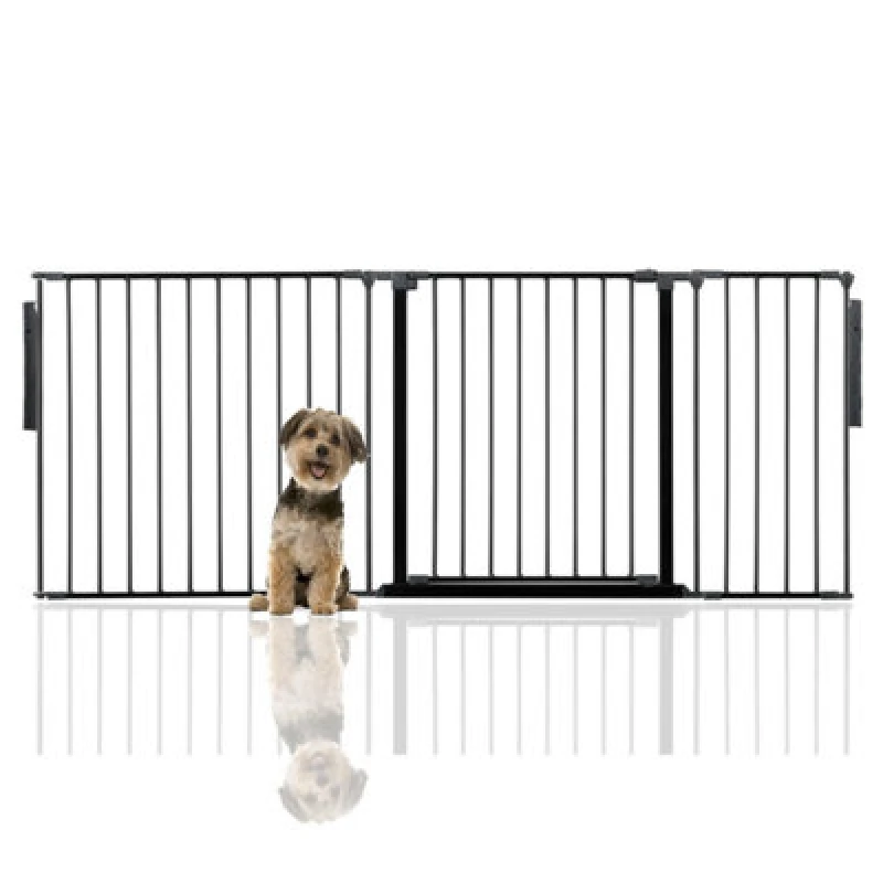 Image of Bettacare Premium Multi Panel Flexible Pet Barrier, Up To 200Cm Wide, Black, 70Cm High