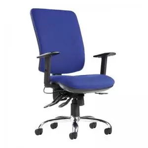 Image of Senza ergo 24hr ergonomic asynchro task chair - blue