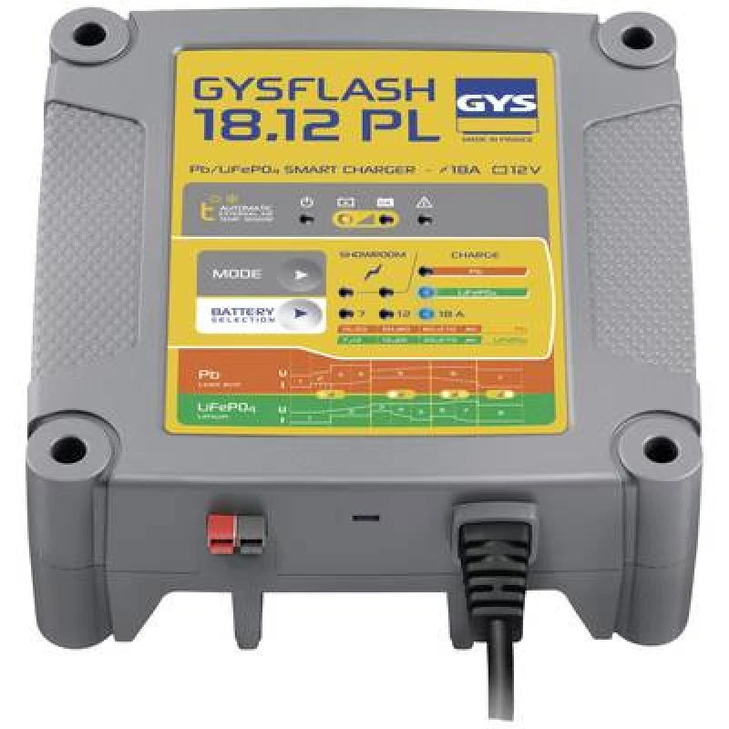 Image of GYS GYS GYSFLASH 18.12 PL 026926 Automatic charger 12 V 18 A 026926