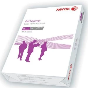 Image of Xerox Performer A4 80gsm Copier Paper White 1 Packs of 500 Sheets